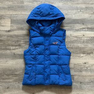 Y2K Hollister Hooded Puffer Vest Size Small